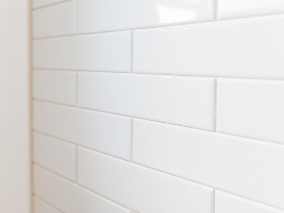 Reglazed bathroom tile and shower surround